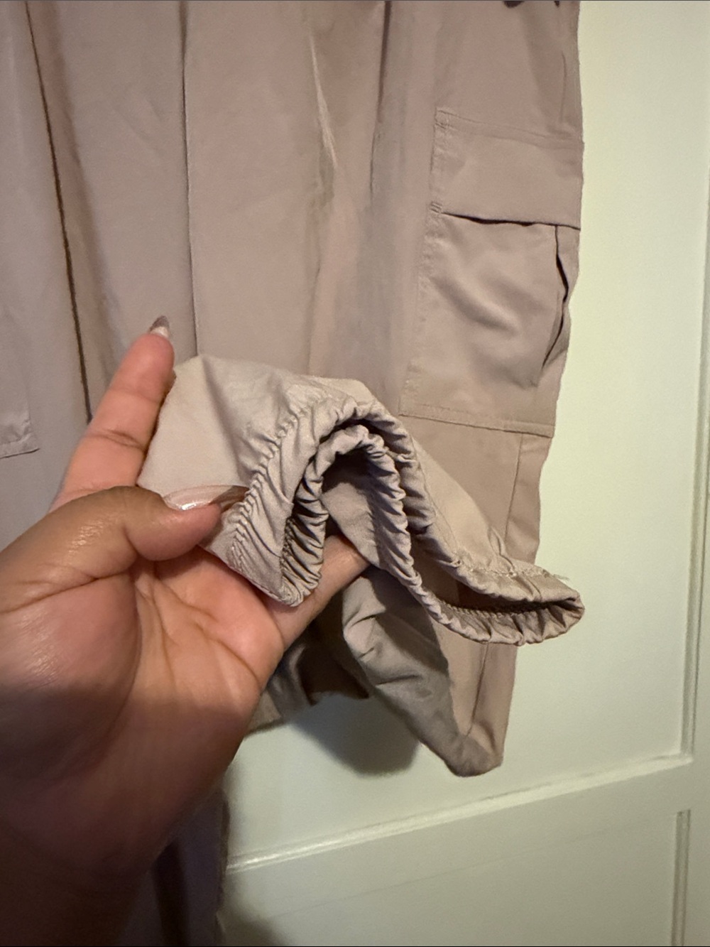 Apana Dusty Mauve Cargo Track Joggers - Picture 7 of 10